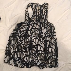 Tank top printed blouse good used condition